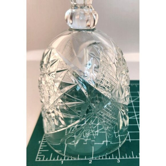 Libbey HOBSTAR Clear Pressed Vintage Star of David 10 Oz Tall Footed Water Goble - Picture 10 of 10